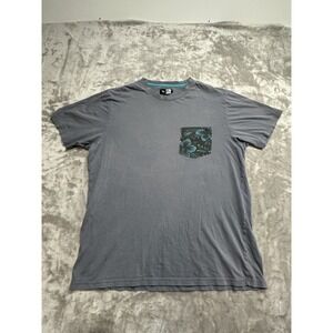 Rip Curl T-Shirt‎ Men's Size Large Gray Aloha Ripcurl Short Sleeve Pocket